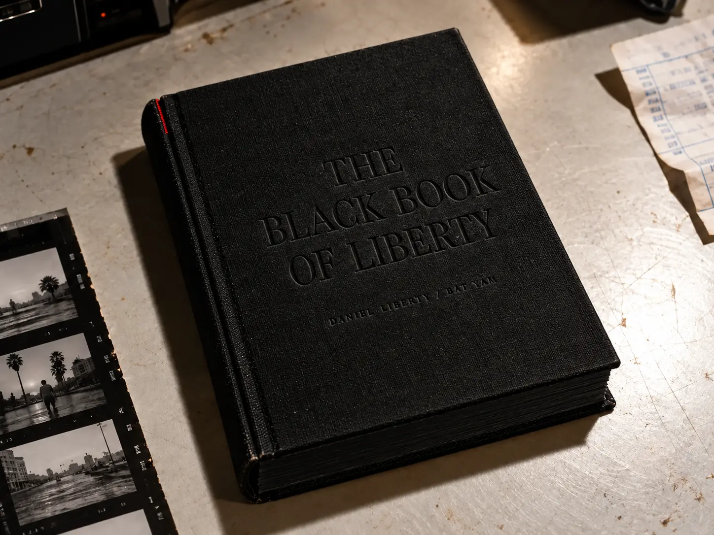 The Black Book of Liberty — black clothbound first-edition artist book